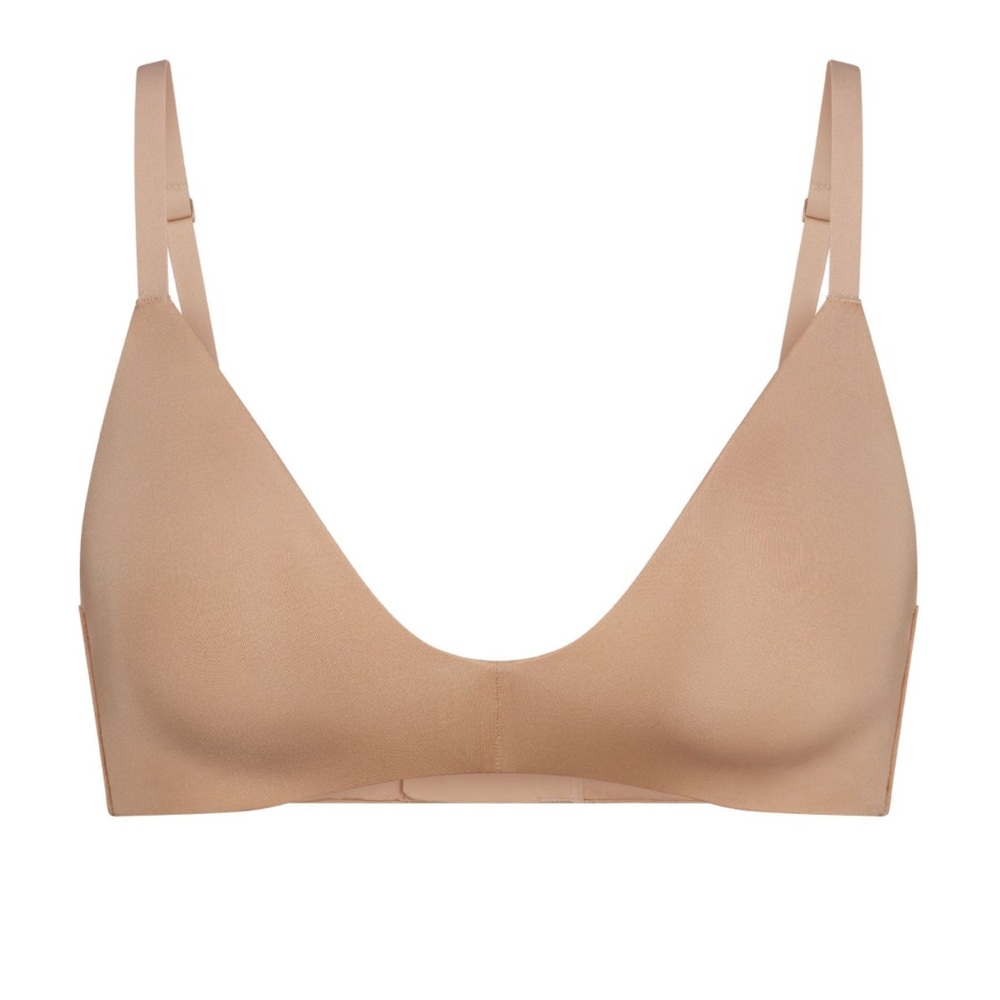 SKIMS NWT T-SHIRT DEMI BRA Wireless Form OCHRE Lightly Lined Pads 34C